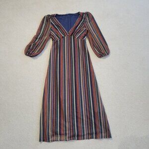 Springfield Women's Striped Midi Dress, Size Medium